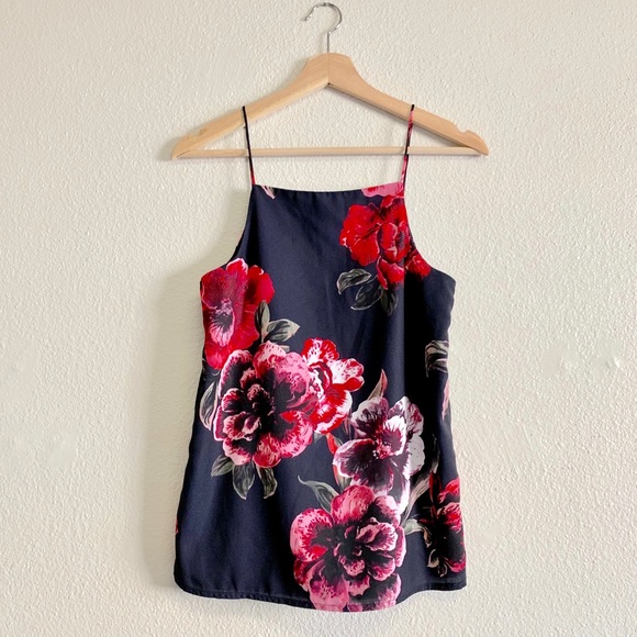 KEEPSAKE the Label Tops - Keepsake Floral Spaghetti Strap Top